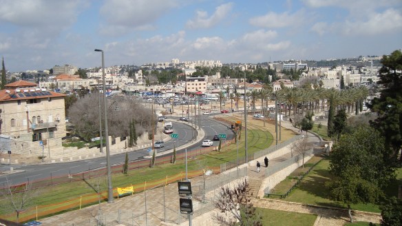 JLRT tracks on the Green Line - Jerusalem - 13 Feb. 2011 - Photo: Sherry Ann